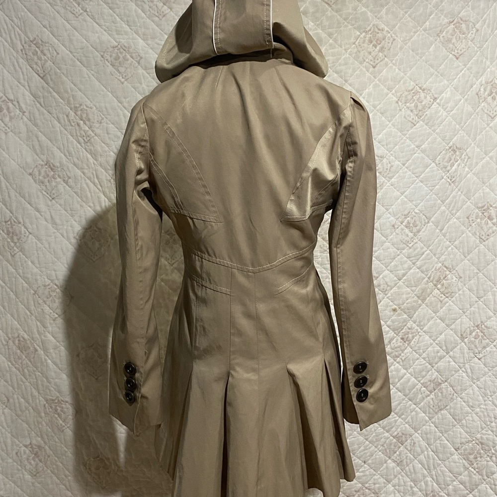 Guess Women's Beige Double-Breasted Trench Coat - Picture 2 of 5